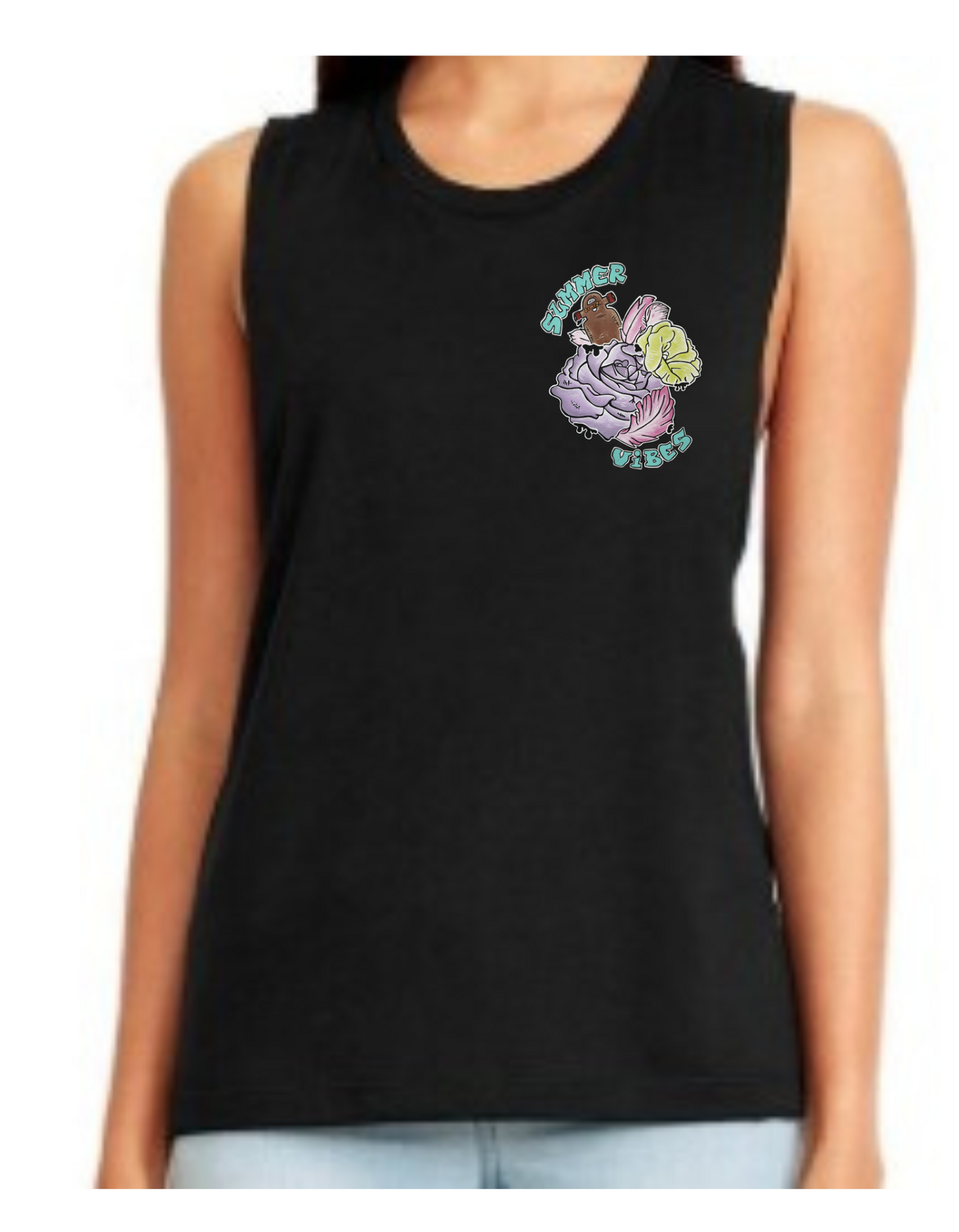 Camisole femme festival muscle summer vibes