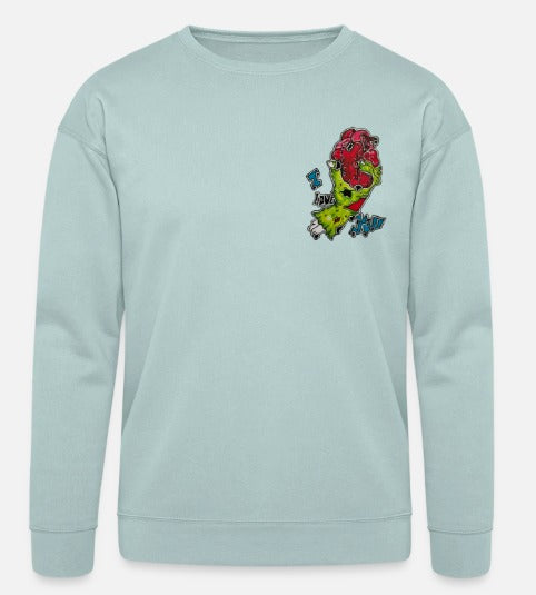 Crewneck main zombie coeur