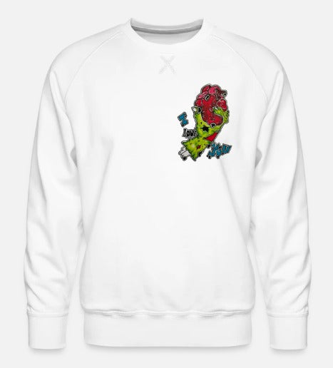 Crewneck main zombie coeur