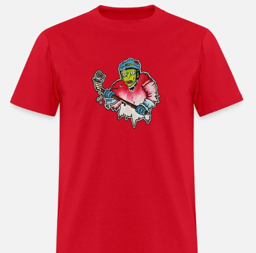 T-shirt enfant Joueur zombie hockey