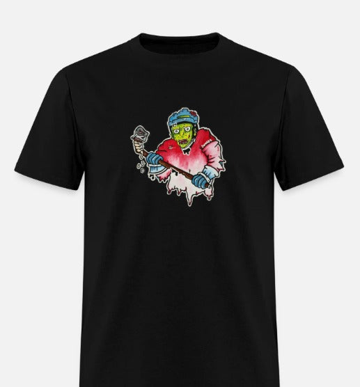 T-shirt enfant Joueur zombie hockey