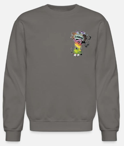 Crewneck main zombie multicolore