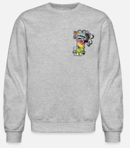 Crewneck main zombie multicolore