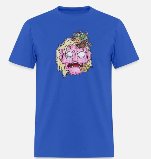 T-shirt pour tout-petits Tête de zombie rose