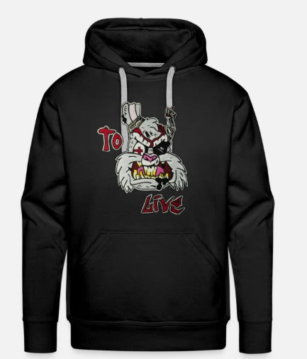 Hoodies enfant lapin to live