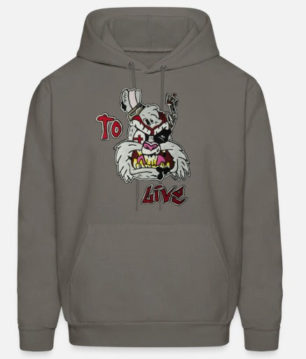 Hoodies lapin to live