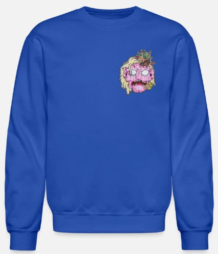 Crewneck enfant tête zombie rose
