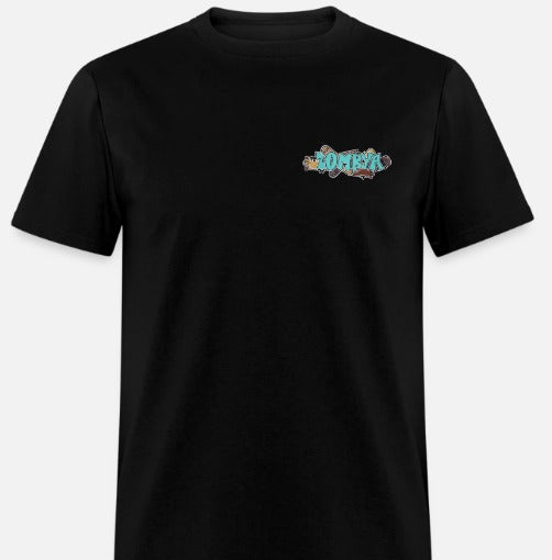 T-shirt zombya design planche a roulette