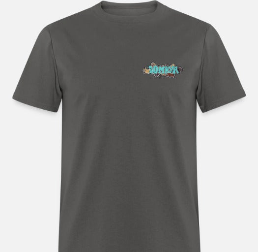 T-shirt zombya design planche a roulette