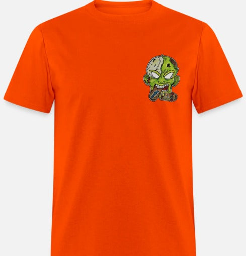 T-shirt zombie qui mange un skate