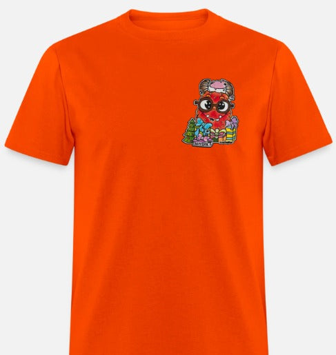 t-shirt monstre rouge noel