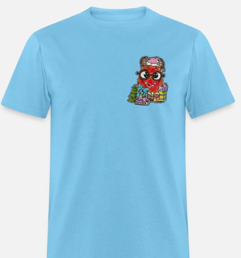 t-shirt monstre rouge noel