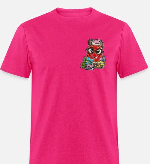 t-shirt monstre rouge noel