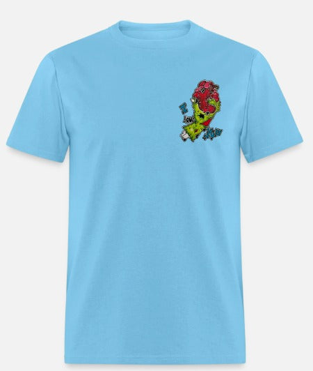 T-shirt main de zombie coeur