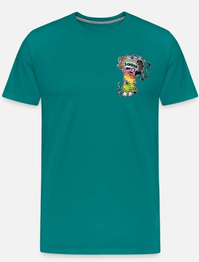 T-shirt main zombie multicolore