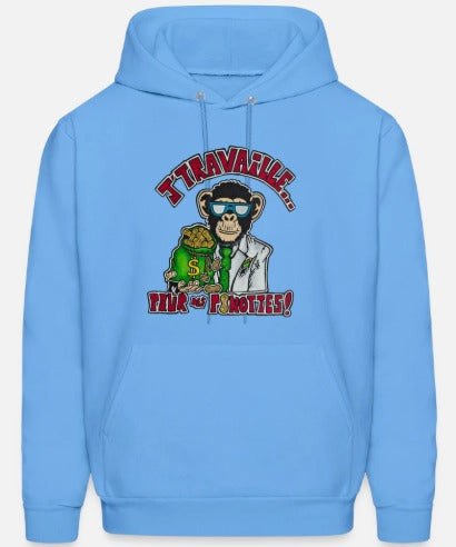 Hoodies J'travaille pour des peanuts