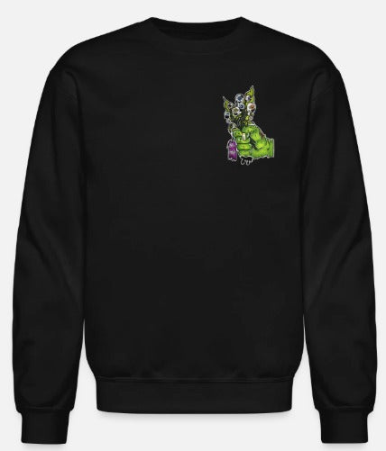 Crewneck enfant Main zombie bouquet fleur