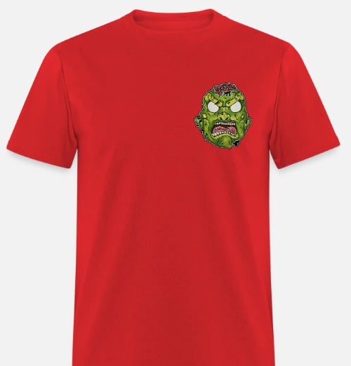 T-shirt tête de zombie