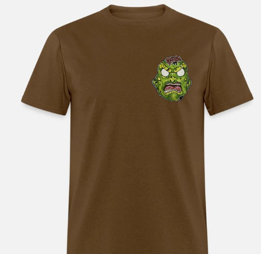 T-shirt tête de zombie
