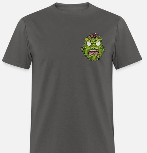 T-shirt tête de zombie