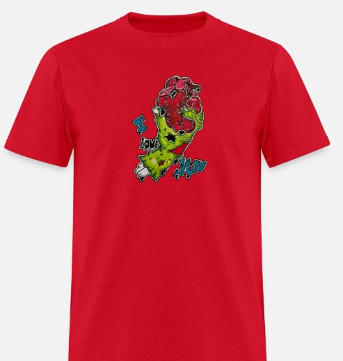 T-shirt pour tout-petits Main zombie coeur I love you