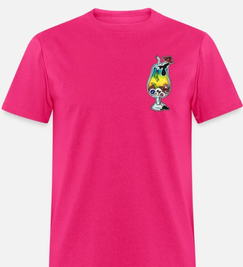 T-shirt verre cocktail