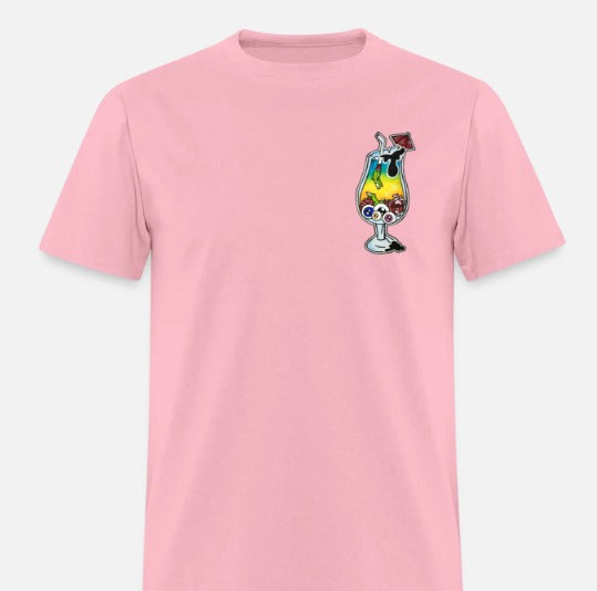 T-shirt verre cocktail