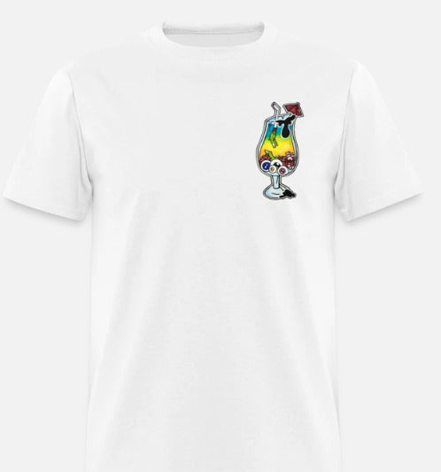 T-shirt verre cocktail