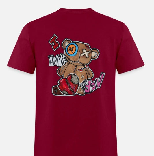 T shirt back ours I love you