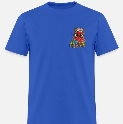 T-shirt enfant monstre rouge