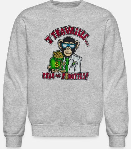 Crewneck J'travaille pour des peanuts