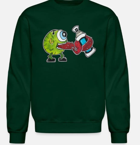Crewneck monstre oeil vert