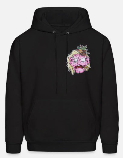 Hoodies Tête de zombie rose