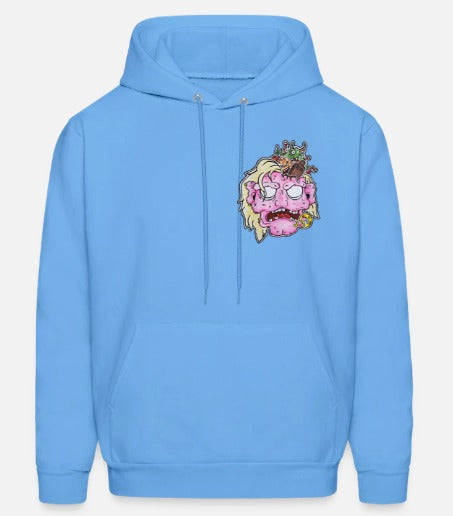 Hoodies Tête de zombie rose