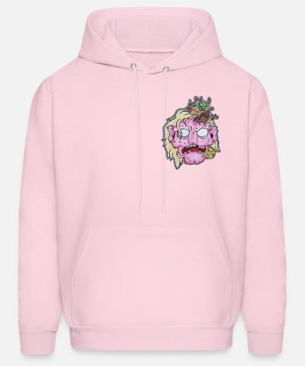 Hoodies Tête de zombie rose