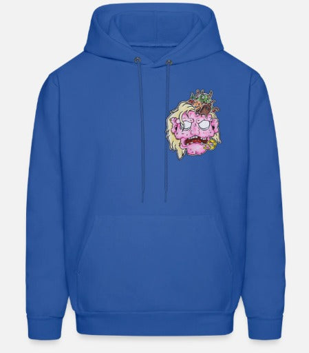 Hoodies enfant tête de zombie rose