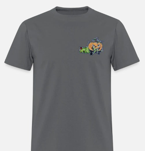 T-shirt Main zombie citrouille