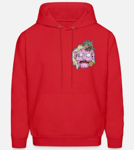Hoodies Tête de zombie rose