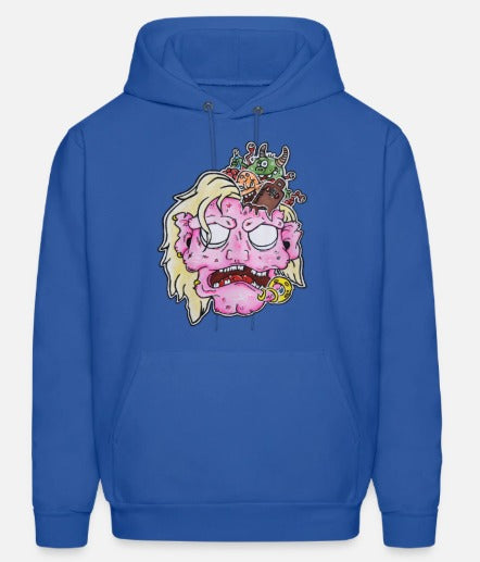 Hoodies Tête zombie rose
