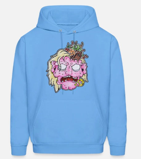 Hoodies Tête zombie rose