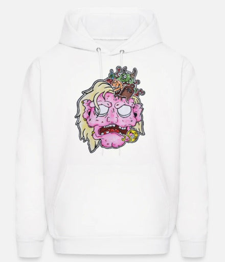 Hoodies Tête zombie rose
