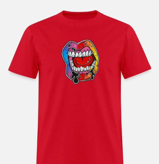 T-shirt Lèvre multicolore