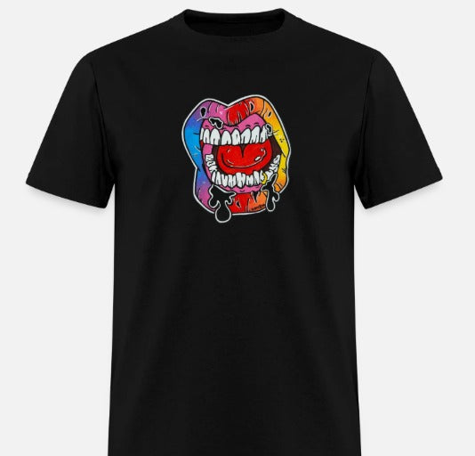 T-shirt Lèvre multicolore