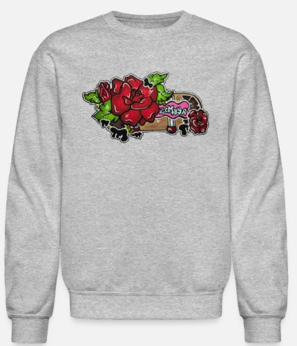 Crewneck skate fleur