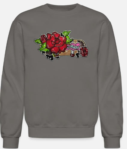 Crewneck skate fleur