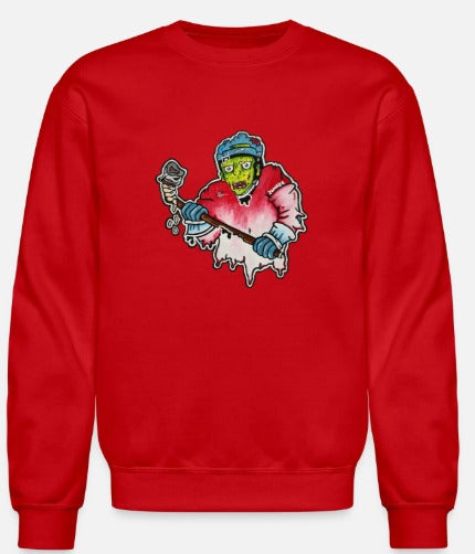 Crewneck Joueur zombie hockey