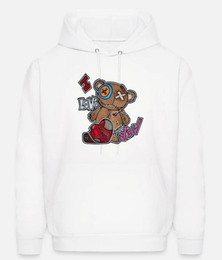 Hoodies enfant ours I love you