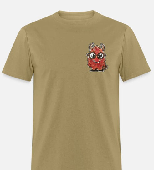 T-shirt enfant monstre rouge