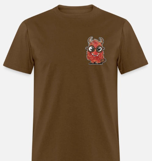 T-shirt enfant monstre rouge