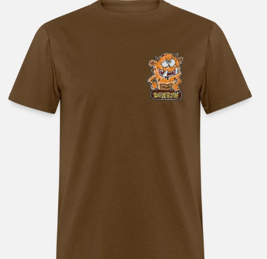 T-shirt enfant monstre orange